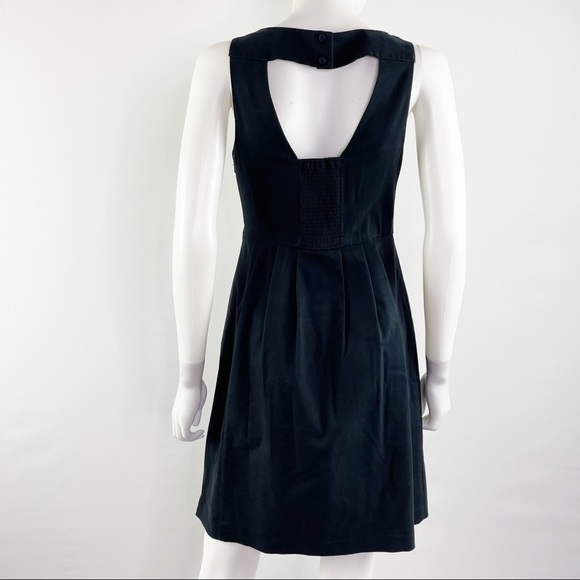 Anthropologie Moulinette Soeurs Size 4 Black Floral Embroidered PERENNIAL Dress - Picture 6 of 8